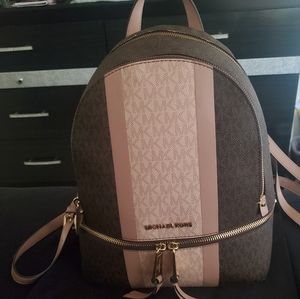 Michael Kors Rhea color block medium backpack